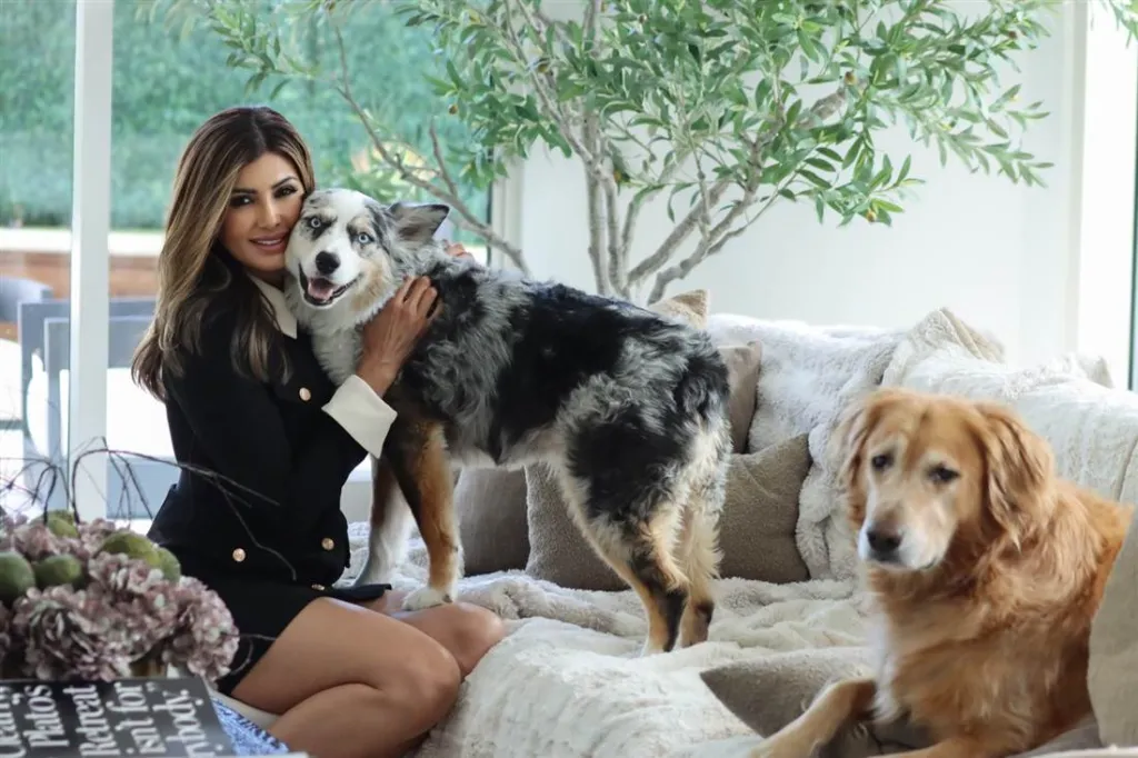 Maritza with her dogs